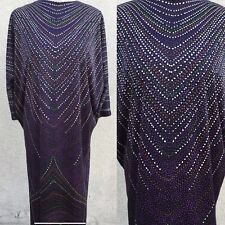 VINTAGE TRAVONA 70’s ART GRAPHIC MAXI DRESS KAFTAN L 14 16