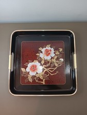 Vintage Black Lacquer Oriental