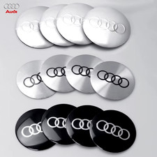 4pcs Audi Wheel Centre Caps 60mm 61mm 68mm 69mm 77mm for A1 A2 A3 A4 A5 A6 A7...