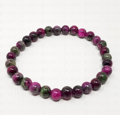 Quartz bead lava bracelet - lava,