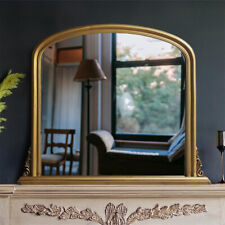 Mirror Large Archtop Antique Vintage Gold Frame Wall Mantle Mirror W119 x H94cm