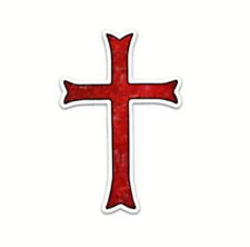 KNIGHTS TEMPLAR Cross Red Car