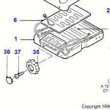FORD GRANADA SCORPIO ESCORT ORION SIERRA SEAT BACK ADJUSTING WHEEL #35 IN DIAG