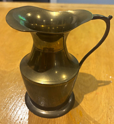 Brass jug pitcher - jug/pitcher, handle