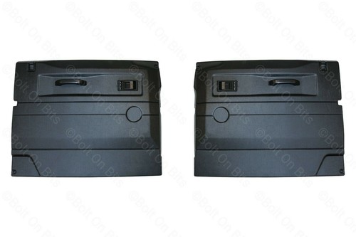 Black door card trim panel - black,