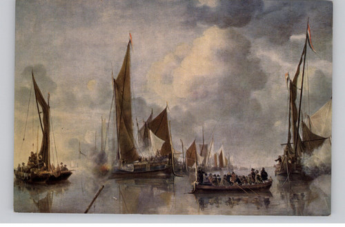 State barge greeted - , the