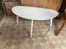 Vintage Retro Style White Painted Wooden Coffee Table 85 x 47 cm x 41 cm high
