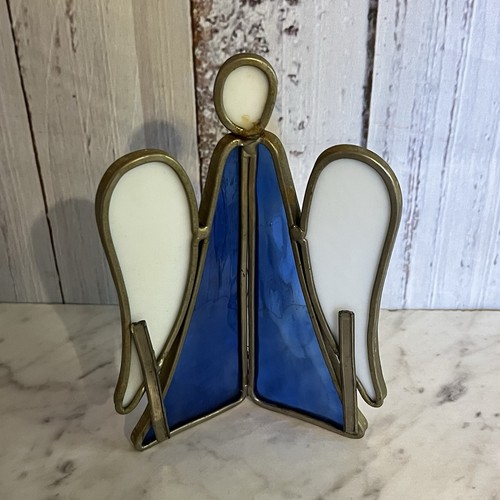 Vintage stained glass angel - stained,