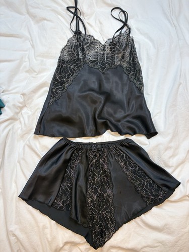 Charnos black satin lace - charnos, &