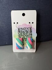  MARSHMALLOW FLUMPS NOVELTY POLYMER CLAY DROP EARRINGS  buy 2 get 1 free 