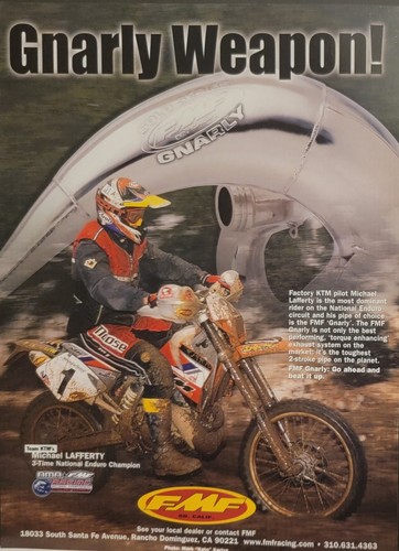 2001 fmf gnarly motocross gear - 2001,