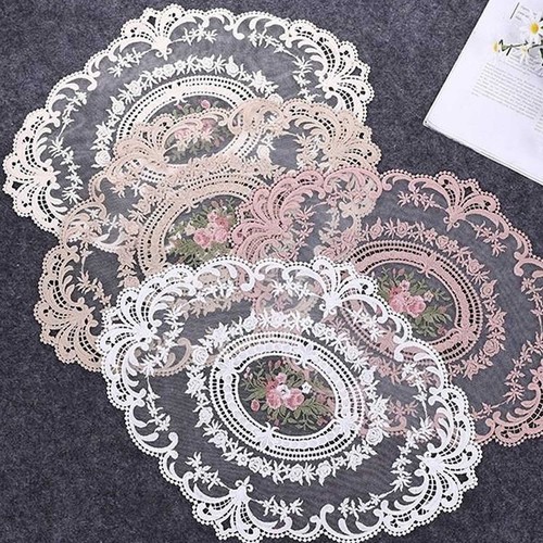 Vintage lace placemats - lace,