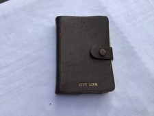 Vintage Ellerman City Line Thomas de la Rue Playing Cards in Brown Leather Case