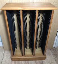 Vintage Julian Bowen  Pine Wooden CD Storage Rack Large