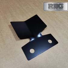 Bumper Protector Towbar Plate Tow Ball BLACK Bolt on Bracket Towing Trailer