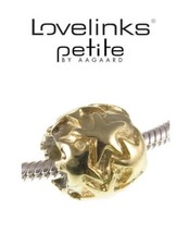 LOVELINKS PETITE 925 silver Gold Plated BALL OF STARS Charm bracelet bead galaxy