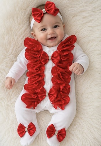 Romany babygrow frilly - , bling