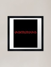 Metal type font Framed Art