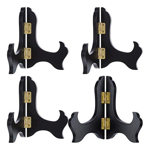 Black foldable wooden - black,