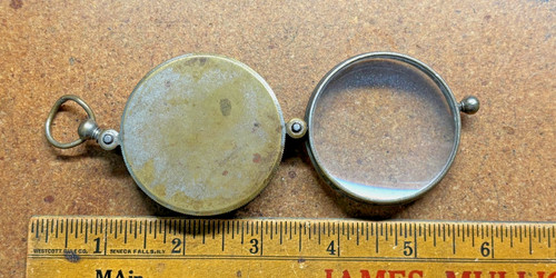 Antique round fold flip - round,