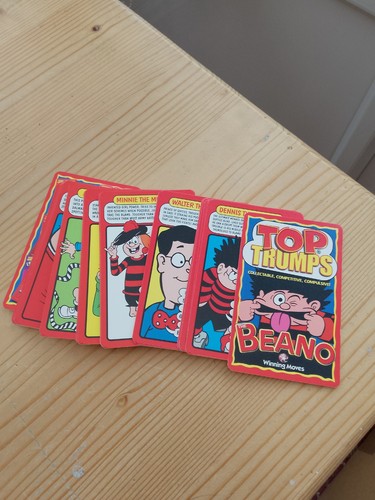 Top trumps beano card game - top,