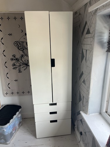 Ikea kids wardrobe - wardrobe, white