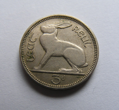 1966 irish three pence - 1966,