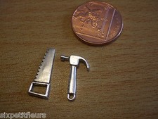 Dolls house tools hammer & saw