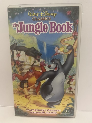 Disney the jungle book vhs - book,