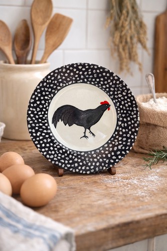 Burleigh chanticleer plate - chanticleer,