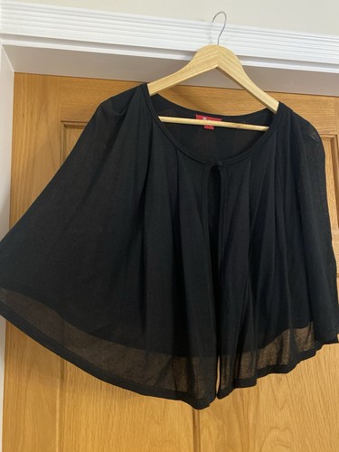 Black cape shrug bolero size - bolero,