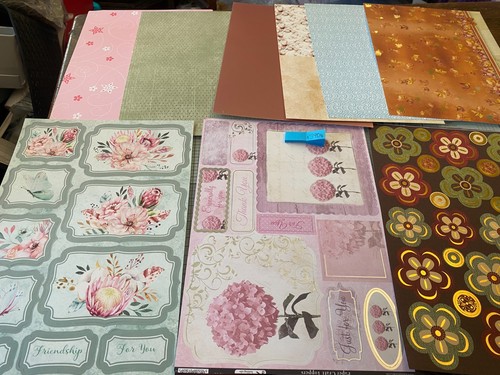 Kanban floral card making - card, kit