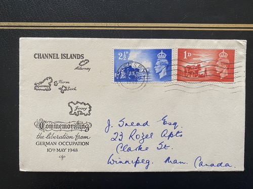 1948 jersey liberation fdc - jersey,