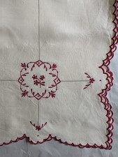 Vintage Embroidered Tablecloth