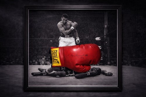 Signed framed muhammad ali - muhammad,