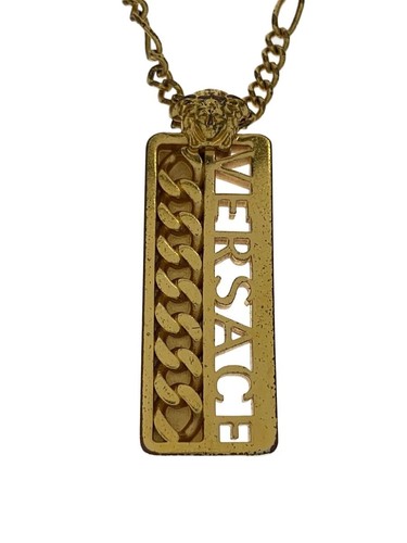Versace gold medusa pendant - versace,