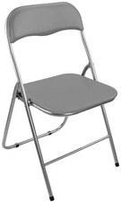 Folding Grey Chair Metal Frame