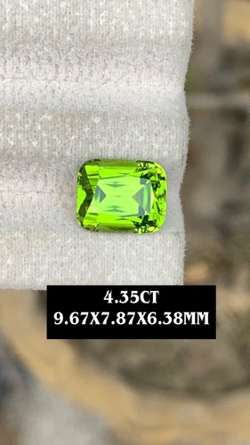Natural peridot stone - 4.35, ct