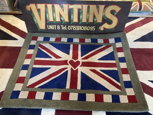 Vintage union jack wool - union, rug