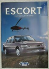 Ford Escort Brochure 1996: Encore,L,LX,Si,Ghia,Ghia X.Cabriolet,Estates.67 pages