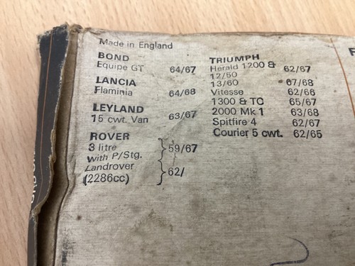 Rover litre bond - rover,