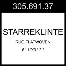 IKEA STARREKLINTE Rug Flatwoven Natural/black  6 ' 1"x9 ' 2 " 305.691.37