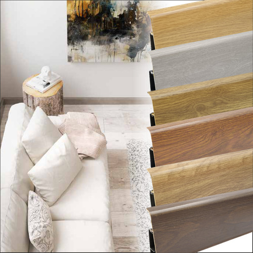 Pvc skirting board - 2.5m,