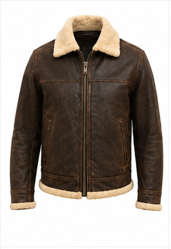 Men vintage aviator leather - men's,