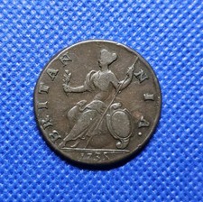 1735 Halfpenny George II
