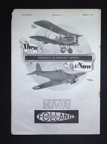 Original 1944 advert folland - original,