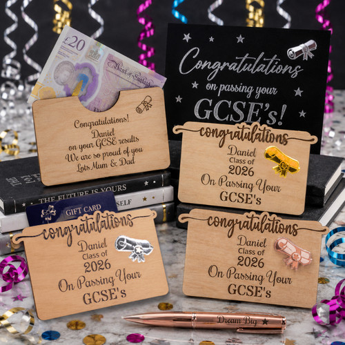 Personalised gcse gift card - gcse,