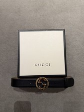 Ladies Black Gucci Belt With