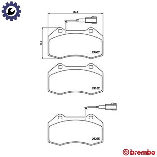 Brake pad set disc - disc, 23