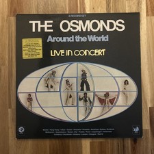 The Osmonds - Around The World Live In Concert Gatefold Double 12" LP Vinyl 1975